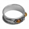 Sterling Silver Amber Crystal Oval