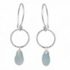 NOVICA .925 Sterling Silver and Chalcedony Gemstone Dangle Earrings- 'Mystic Solo' - C2112KLSLM3