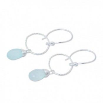 NOVICA Sterling Chalcedony Gemstone Earrings