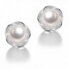 Nonnyl S925 Sterling Silver Freshwater Cultured Pearl Necklaces Earrings - CC17Z6LLKDU