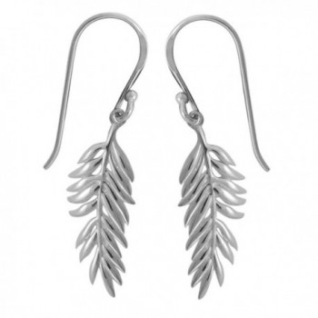 Boma Sterling Silver Fern Earrings - C312BXADU7B