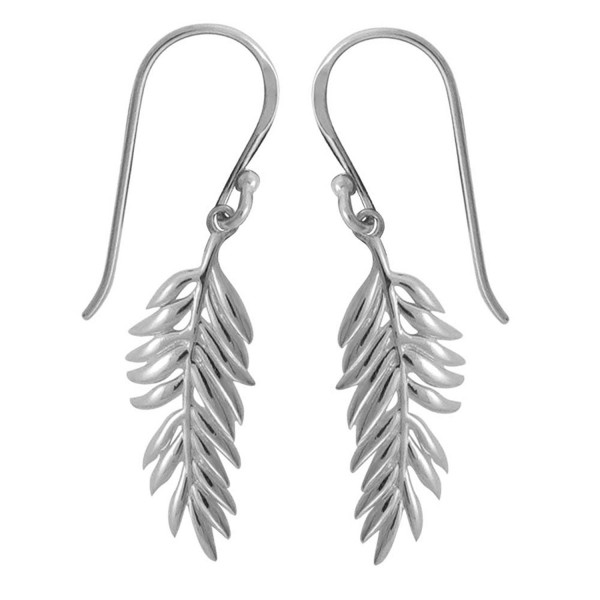 Boma Sterling Silver Fern Earrings - C312BXADU7B