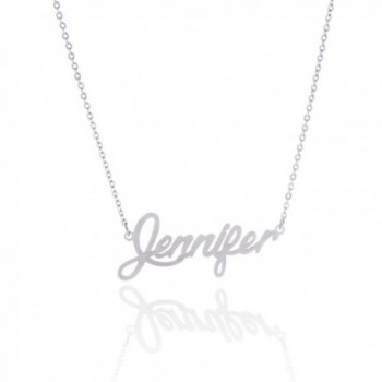 AOLO Unique Dainty Friendship Name Necklace- Jennifer - CZ11V894CCL