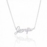 AOLO Unique Dainty Friendship Name Necklace- Jennifer - CZ11V894CCL