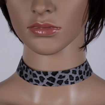 Leopard Print Choker Necklace Gothic