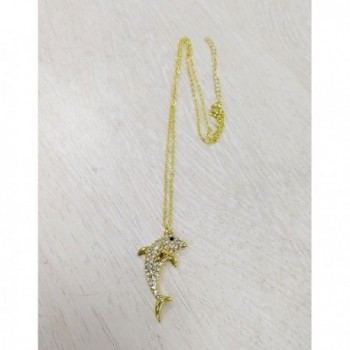 NOUMANDA Dolphin Crystal Pendant Necklace