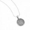 Sterling Silver Mandala Pendant Necklace