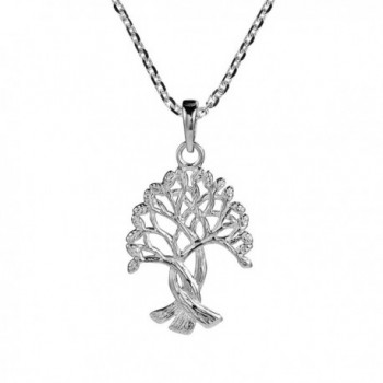 Intertwined Tree Of Life Branches Binding Root .925 Sterling Silver Necklaces - CV126ZHRMTF