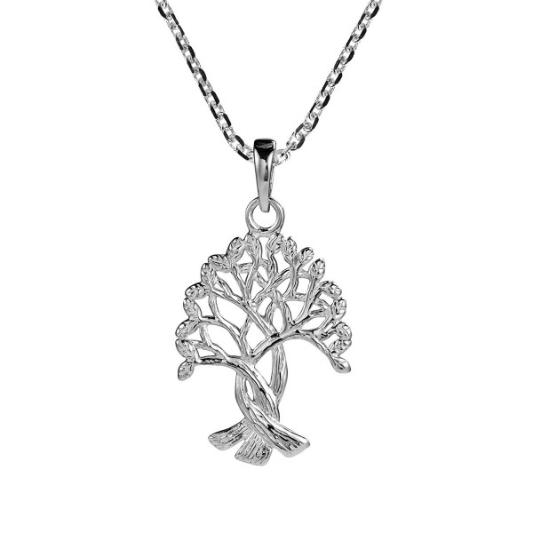 Intertwined Tree Of Life Branches Binding Root .925 Sterling Silver Necklaces - CV126ZHRMTF