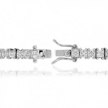 Princess cut Sparkling Zirconia Classic Bracelet