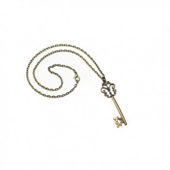 Brass Filigree Skeleton Pendant Necklace in Women's Pendants