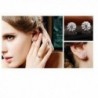 Swarovski Elements Sparkling Platinum Earrings in Women's Stud Earrings