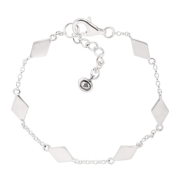 'Dainty Geo' Sterling Silver Bracelet- 7+1