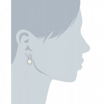 Bella Pearl Triple Zirconia Earrings