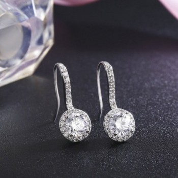 SBLING Platinum Plated Cubic Zirconia Earrings