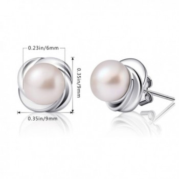 B.catcher Pearl Earrings for Women Stud Earrings 925 Sterling Silver Cultured...