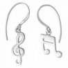 Boma Sterling Silver Music Note & Treble Clef Earrings - CY12DLO48GF