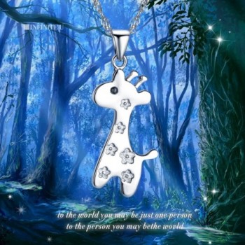 Infinite Giraffe Pendant Sterling Necklace in Women's Pendants