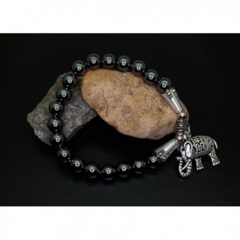 Falari Elephant Bracelet Hematite B2448 HM