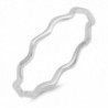 Thin Wave Eternity Stackable Ring New .925 Sterling Silver Thumb Band Sizes 3-10 - C912NSFF2TM