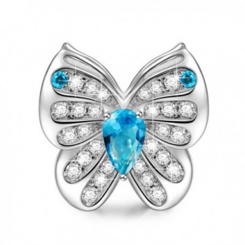 NinaQueen "Butterfly Fairy" 925 Sterling Silver Blue Charms - CU186S2GTR2