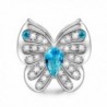 NinaQueen "Butterfly Fairy" 925 Sterling Silver Blue Charms - CU186S2GTR2