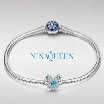 NinaQueen Butterfly Sterling Christmas Anniversary in Women's Charms & Charm Bracelets
