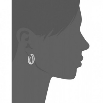 Nine West Silver Tone Crossover Earrings