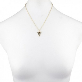 Lux Accessories Goldtone Friends Necklace in Women's Pendants