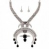 YAZILIND BohemZirconian Statement Necklace Earrings