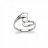 Interlock Knot Twisted Band Ring - Polished Sterling Silver Fine Jewelry Men Women Sizes 5 to 13 - C312MSAGVAR