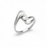 Interlock Knot Twisted Band Ring