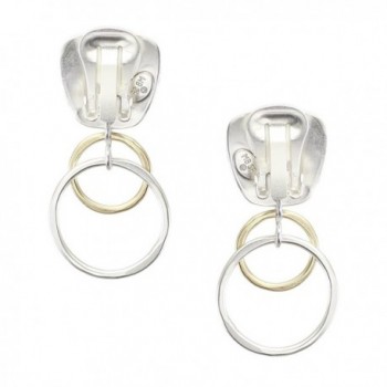 Marjorie Baer Earring Layered Silver