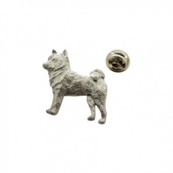 Shiba Inu Pin ~ Antiqued Pewter ~ Lapel Pin ~ Sarah's Treats & Treasures - CN12N69L9RX