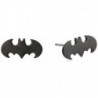 DC Comics Unisex Batman Cut Stainless Steel Stud Earrings - CG1103H414N
