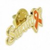 PinMarts Orange Awareness Ribbon Survivor