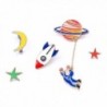Herinos 5Pcs Cartoon Badges Outer Space Lapel Enamel Pins Set Brooch Moon- Star- Spaceship- Astronaut - CU186L6KKY8