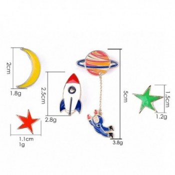 Herinos Cartoon Badges Spaceship Astronaut