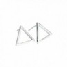 Wicary Geometric Drawing 925 Sterling Silver Earrings Ear Stud Earring for Women - CI127V6I3NX