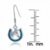 Sterling Silver Created Horseshoe Earrings in Women's Drop & Dangle Earrings