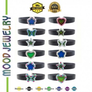 Frogsac Mood Rhinestone Choker Adjustable in Women's Collar Necklaces