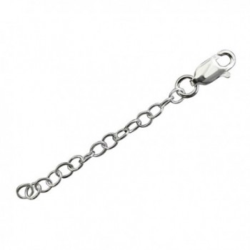 Sterling Silver 2 inch Chain Extender w/Lobster Claw- 3 mm- 2" Extension - CB128DWN1DL