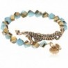 Alex and Ani Women's Seahorse Wrap Bracelet Marina/Gold One Size - CH12EPJBN4Z