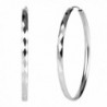 925 Sterling Silver Diamond-Cut Hoop Earrings- 3mm Wide- 30mm-60mm Diameter - CZ11ZY3JV5Z