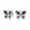 Bling Jewelry Simulated Butterfly earrings