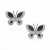 Bling Jewelry Simulated Butterfly earrings in Women's Stud Earrings