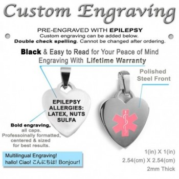 MyIDDr Pre Engraved Customized Epilepsy Link