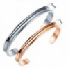 Liuanan Stainless Couples Bracelets Curved