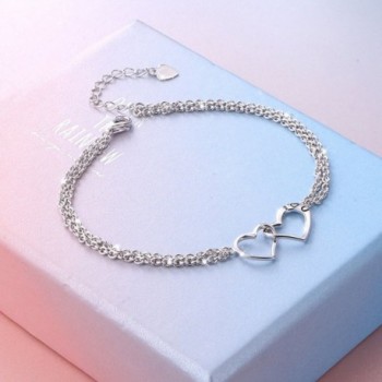Sterling Silver Forever Double Bracelets in Women's Link Bracelets