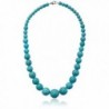 Simulated Turquoise Howlite Lobster Necklace